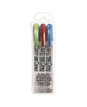 Ranger Tim Holtz Distress Crayons Holiday Pearl Set 3 (TSCK81173) Ranger Tim Holtz Distress Crayons Holiday Pearl Set 3 (TSCK81173)
