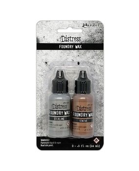 Ranger Distress Foundry Wax Kit 2 Sterling & Statue (TDAK80442)