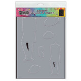 Ranger Dylusions Large Stencil A Day at the Races (DYS79903)