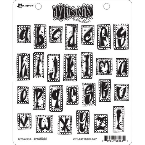 Ranger Dylusions Alphablock Cling Stamps (DYR81661) Ranger Dylusions Alphablock Cling Stamps (DYR81661)