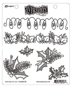 Ranger Dylusions Holly and the Ivy Cling Stamps (DYR81678) Ranger Dylusions Holly and the Ivy Cling Stamps (DYR81678)