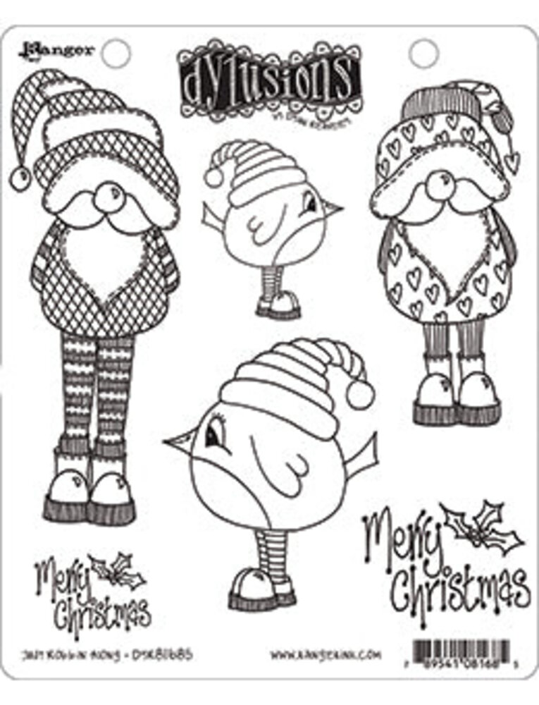 Ranger Dylusions Just Robbin Along Cling Stamps (DYR81685) Ranger Dylusions Just Robbin Along Cling Stamps (DYR81685)