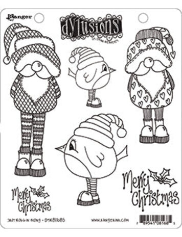 Ranger Dylusions Just Robbin Along Cling Stamps (DYR81685) Ranger Dylusions Just Robbin Along Cling Stamps (DYR81685)