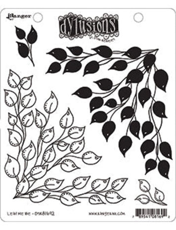 Ranger Dylusions Leaf Me Be Cling Stamps (DYR81692) Ranger Dylusions Leaf Me Be Cling Stamps (DYR81692)