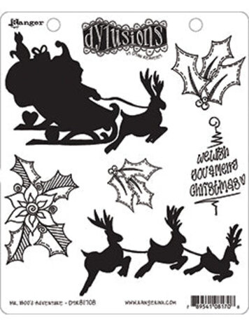 Ranger Dylusions Mr. Boo's Adventure Cling Stamps (DYR81708) Ranger Dylusions Mr. Boo's Adventure Cling Stamps (DYR81708)