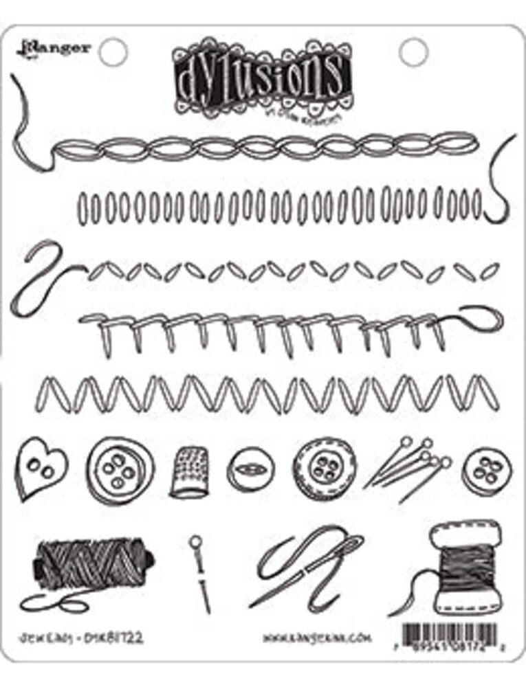 Ranger Dylusions Sew Easy Cling Stamps (DYR81722) Ranger Dylusions Sew Easy Cling Stamps (DYR81722)