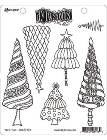 Ranger Dylusions Tree Time Cling Stamps (DYR81739)