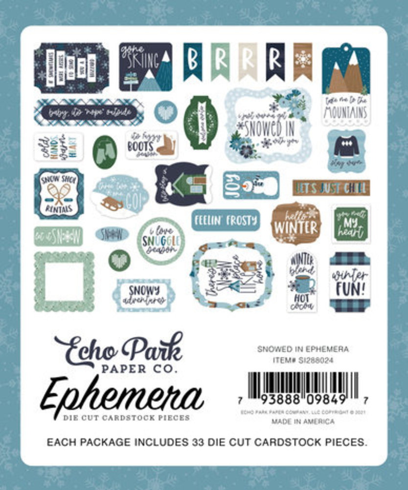 Echo Park Snowed In Ephemera (SI288024) Echo Park Snowed In Ephemera (SI288024)