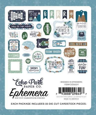 Echo Park Snowed In Ephemera (SI288024) Echo Park Snowed In Ephemera (SI288024)