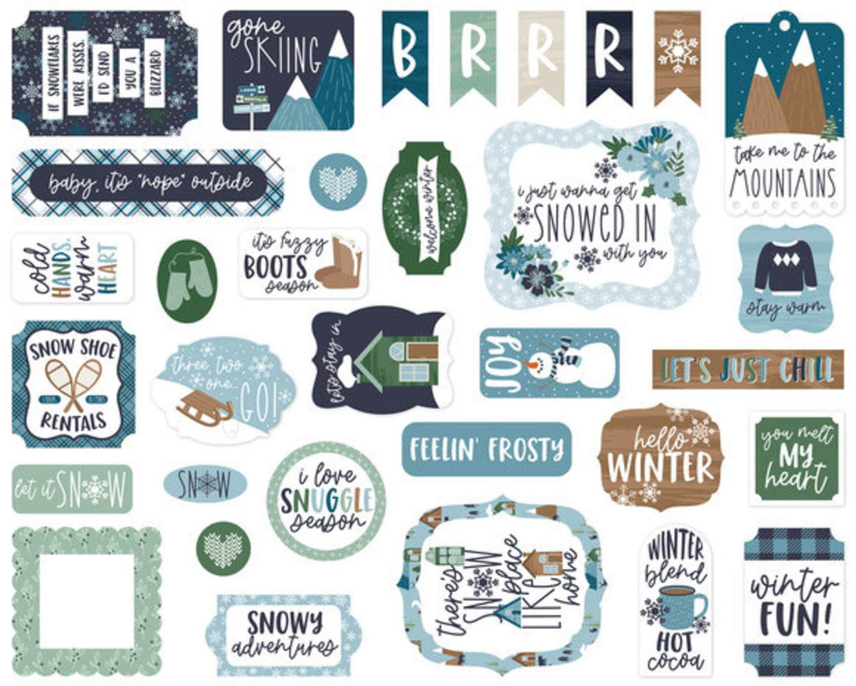 Echo Park Snowed In Ephemera (SI288024) Echo Park Snowed In Ephemera (SI288024)