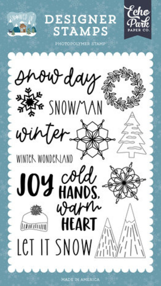 Echo Park Snowed In Snow Day Clear Stamps (SI288042) Echo Park Snowed In Snow Day Clear Stamps (SI288042)