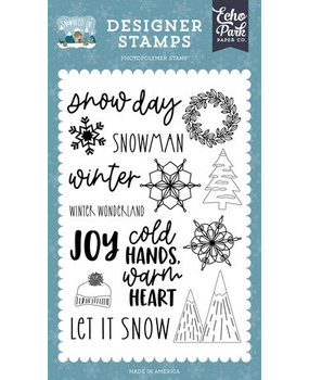 Echo Park Snowed In Snow Day Clear Stamps (SI288042)* Echo Park Snowed In Snow Day Clear Stamps (SI288042)*
