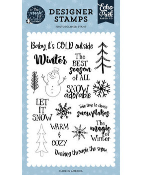 Echo Park The Magic Of Winter Snow Adorable Clear Stamps (MOW291043)* Echo Park The Magic Of Winter Snow Adorable Clear Stamps (MOW291043)*