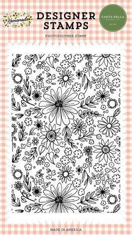 Carta Bella Homemade Floral Background Clear Stamps (CBH158042) Carta Bella Homemade Floral Background Clear Stamps (CBH158042)