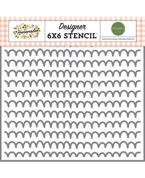 Carta Bella Homemade Life Is Sweet Scallops Stencil (CBH158033) Carta Bella Homemade Life Is Sweet Scallops Stencil (CBH158033)