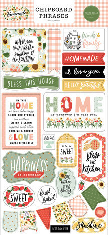 Carta Bella Homemade 6x13 Inch Chipboard Phrases (CBH158022) Carta Bella Homemade 6x13 Inch Chipboard Phrases (CBH158022)