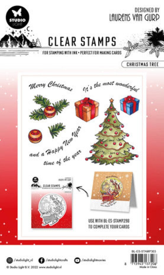 Studio Light Essentials Clear Stamp Christmas Tree (BL-ES-STAMP303 ...