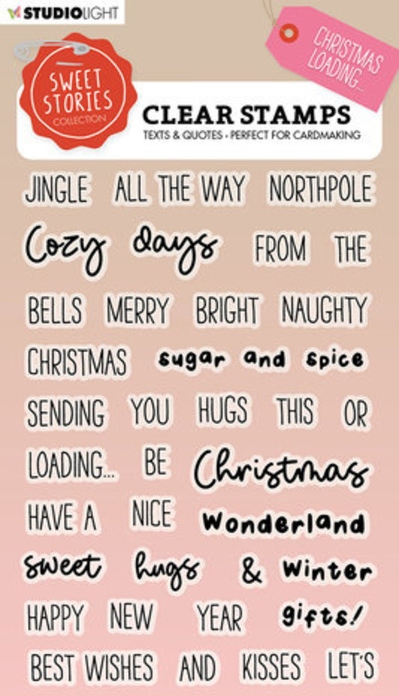 Studio Light Sweet Stories Clear Stamp Christmas Loading Quotes Small (SL-SS-STAMP295) Studio Light Sweet Stories Clear Stamp Christmas Loading Quotes Small (SL-SS-STAMP295)