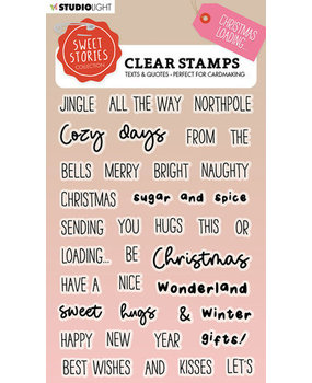 Studio Light Sweet Stories Clear Stamp Christmas Loading Quotes Small (SL-SS-STAMP295)* Studio Light Sweet Stories Clear Stamp Christmas Loading Quotes Small (SL-SS-STAMP295)*