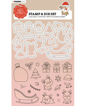 Studio Light Sweet Stories Stamp & Die Reindeers (SL-SS-SCD51) Studio Light Sweet Stories Stamp & Die Reindeers (SL-SS-SCD51)