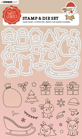 Studio Light Sweet Stories Stamp & Die Reindeers (SL-SS-SCD51)