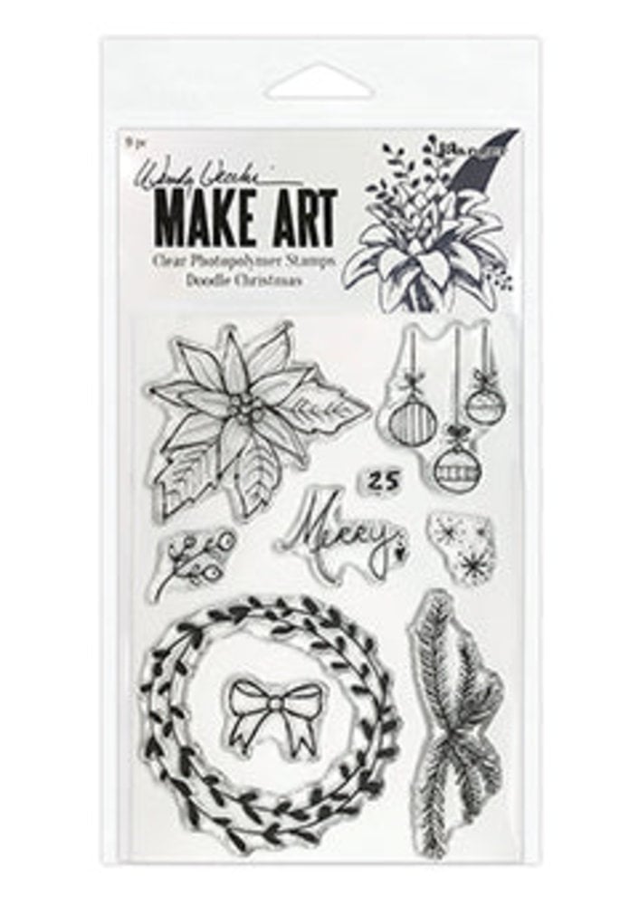 Ranger Make Art Doodle Christmas Clear Stamp Set (WVB82132)