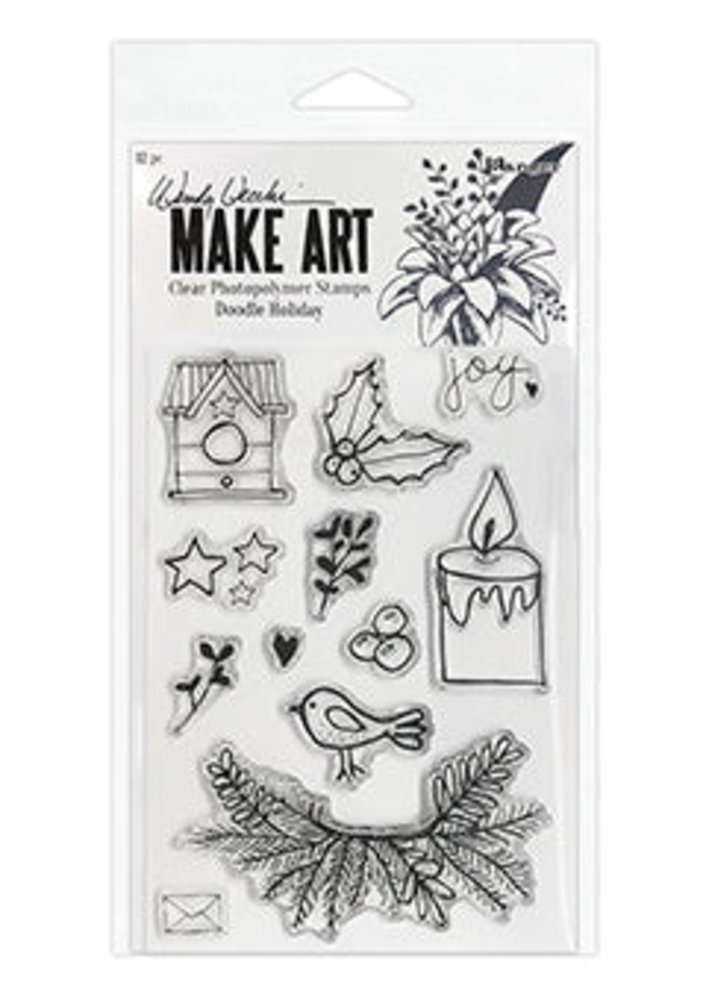 Ranger Make Art Doodle Holiday Clear Stamp Set (WVB82149) Ranger Make Art Doodle Holiday Clear Stamp Set (WVB82149)
