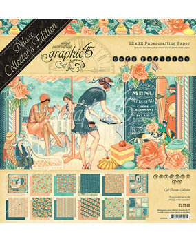 Graphic 45 Cafe Parisian 12x12 Inch Deluxe Collector's Edition (4502534) Graphic 45 Cafe Parisian 12x12 Inch Deluxe Collector's Edition (4502534)