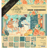 Graphic 45 Cafe Parisian 8x8 Inch Deluxe Paper Pad (4502535)