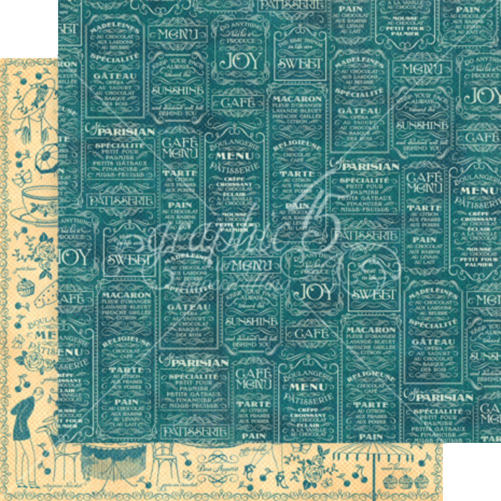 Graphic 45 Cafe Parisian 8x8 Inch Deluxe Paper Pad (4502535) Graphic 45 Cafe Parisian 8x8 Inch Deluxe Paper Pad (4502535)