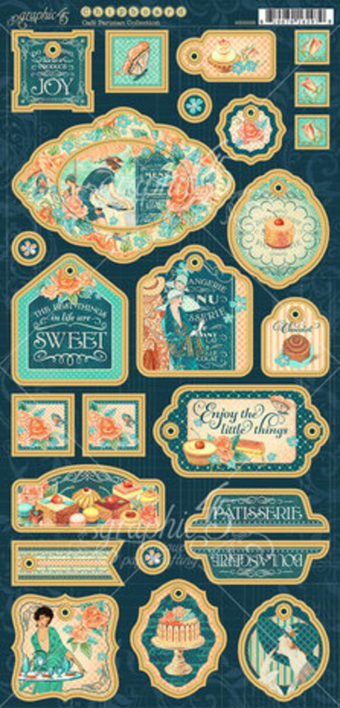 Graphic 45 Cafe Parisian Chipboard Deluxe Collector's Edition (4502536) Graphic 45 Cafe Parisian Chipboard Deluxe Collector's Edition (4502536)