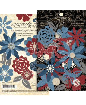 Graphic 45 Let's Get Cozy Flower Assortment (4502514) Graphic 45 Let's Get Cozy Flower Assortment (4502514)