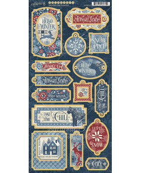 Graphic 45 Let's Get Cozy Chipboard (4502513) Graphic 45 Let's Get Cozy Chipboard (4502513)