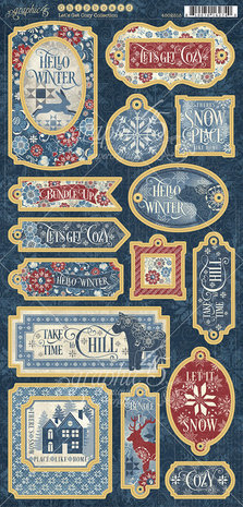 Graphic 45 Let's Get Cozy Chipboard (4502513) Graphic 45 Let's Get Cozy Chipboard (4502513)