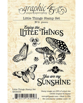 Graphic 45 Little Things Clear Stamp Set (4502533) Graphic 45 Little Things Clear Stamp Set (4502533)