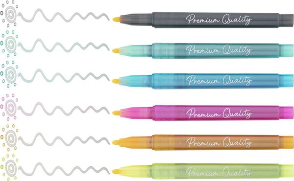 Craft Sensations Outline Markers (6pcs) (CR1102/GE)