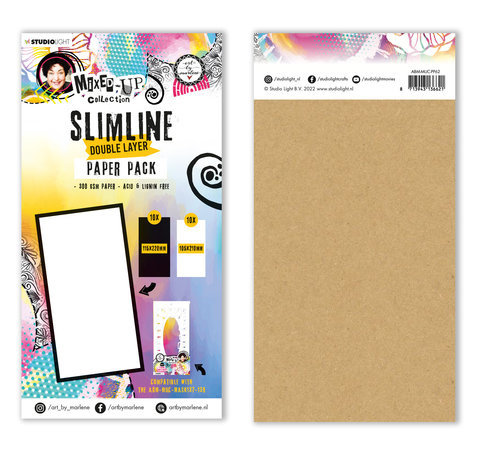 Studio Light Mixed-Up Collection Slimline Double Layer Paper Pack (ABM-MUC-PP62)