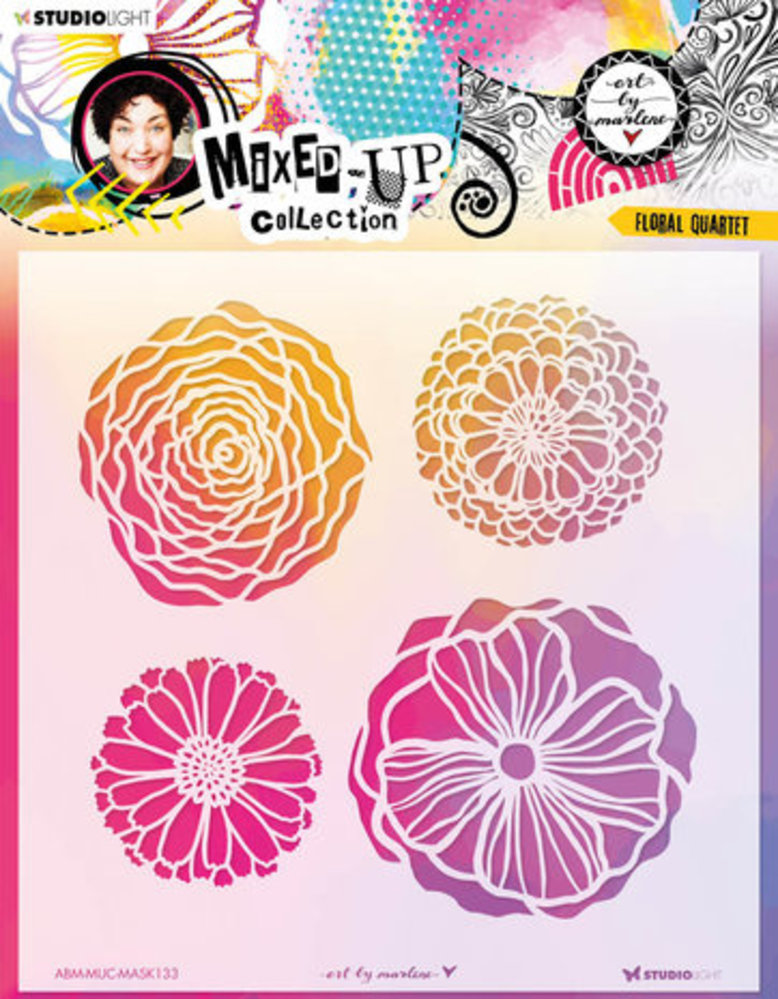 Studio Light Mixed-Up Collection Masking Stencil Floral Quartet (ABM-MUC-MASK133) Studio Light Mixed-Up Collection Masking Stencil Floral Quartet (ABM-MUC-MASK133)