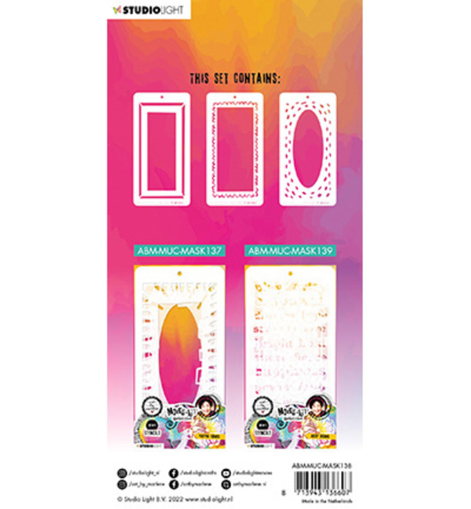 Studio Light Mixed-Up Collection Slimline Masking Stencil Basic Borders (ABM-MUC-MASK138) Studio Light Mixed-Up Collection Slimline Masking Stencil Basic Borders (ABM-MUC-MASK138)