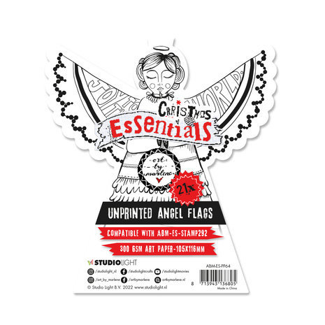 Studio Light Christmas Essentials Unprinted Angel Flags Guardian Angel (ABM-ES-PP64) Studio Light Christmas Essentials Unprinted Angel Flags Guardian Angel (ABM-ES-PP64)