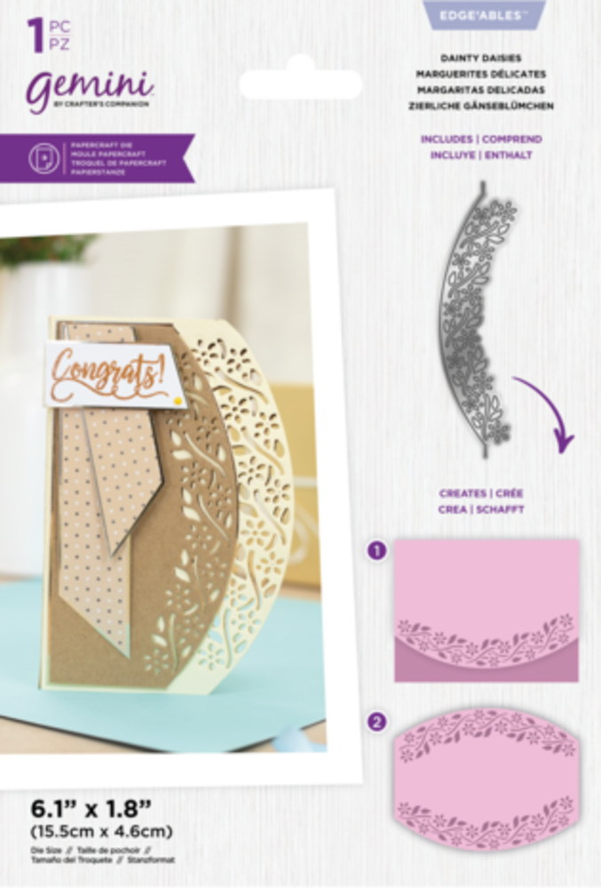 Gemini Ellipse Dainty Daisies Edge'ables Dies (GEM-MD-EDG-DDAISIE) Gemini Ellipse Dainty Daisies Edge'ables Dies (GEM-MD-EDG-DDAISIE)