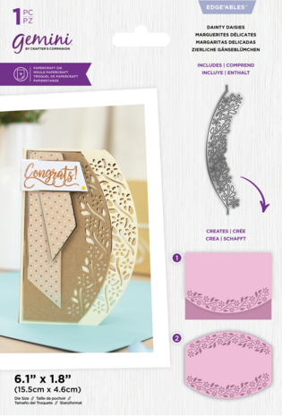 Gemini Ellipse Dainty Daisies Edge'ables Dies (GEM-MD-EDG-DDAISIE) Gemini Ellipse Dainty Daisies Edge'ables Dies (GEM-MD-EDG-DDAISIE)