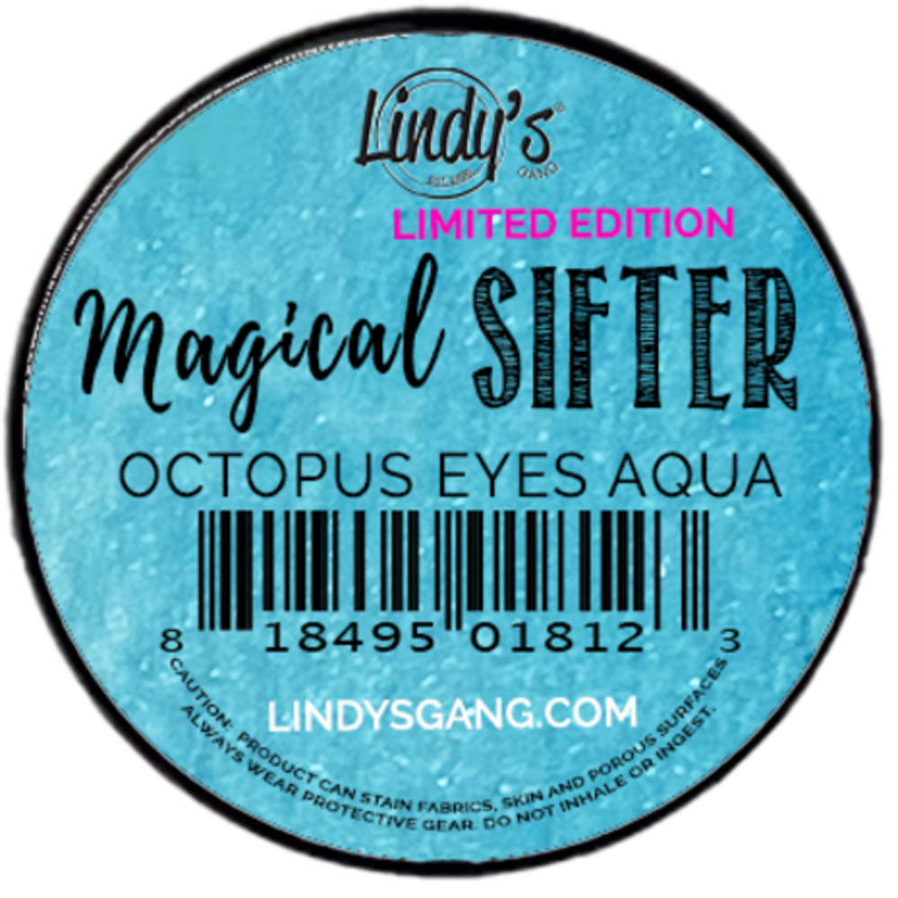 Lindy's Stamp Gang Octopus Eyes Aqua Magical Sifters (mag-sift-04)