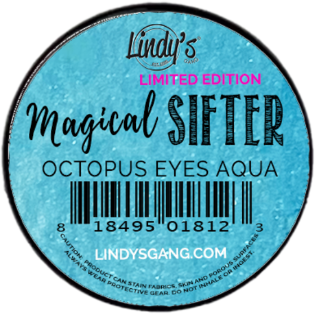 Lindy's Stamp Gang Octopus Eyes Aqua Magical Sifters (mag-sift-04)