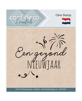 Card Deco Clear Stamp Een Gezond Nieuwjaar (CDECS091)* Card Deco Clear Stamp Een Gezond Nieuwjaar (CDECS091)*