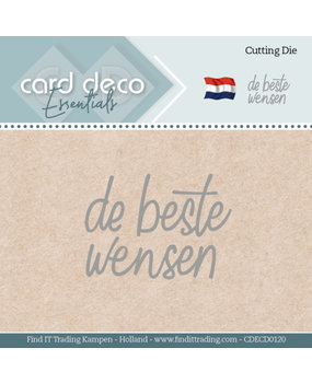 Card Deco Snijmal De Beste Wensen (CDECD0120) Card Deco Snijmal De Beste Wensen (CDECD0120)