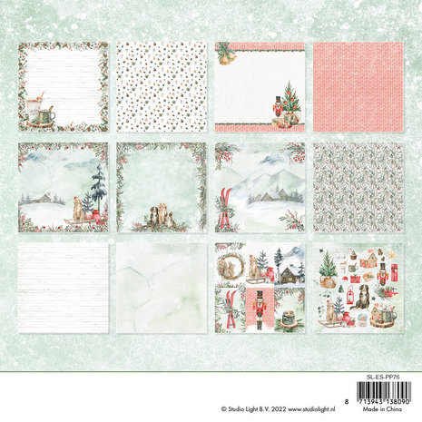 Studio Light Christmas Essentials 8x8 Inch Paper Pad (SL-ES-PP76) Studio Light Christmas Essentials 8x8 Inch Paper Pad (SL-ES-PP76)