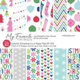 My Favorite Things Colorful Christmas 6x6 Inch Paper Pad (EP-103)