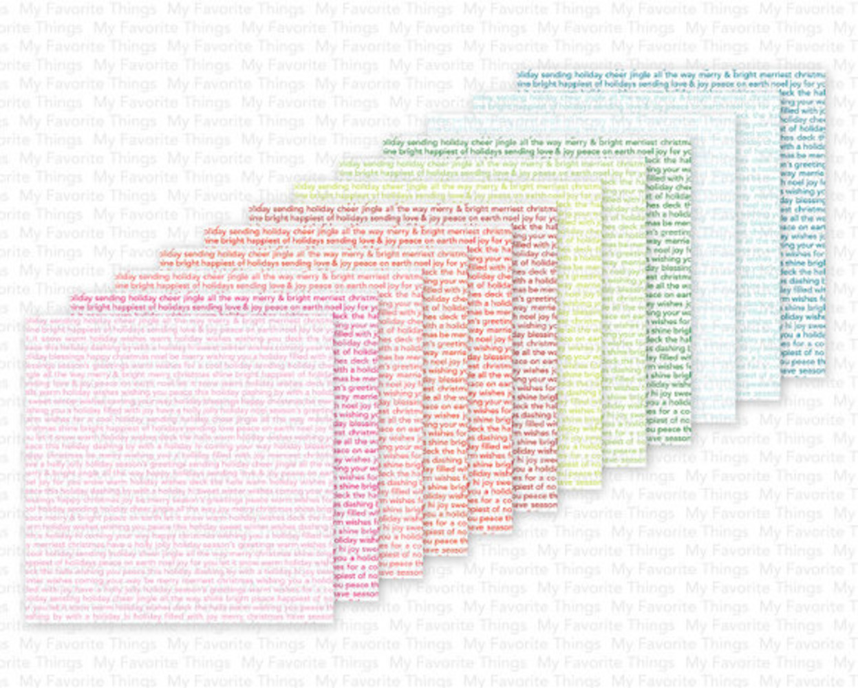 My Favorite Things Christmas Text 6x6 Inch Paper Pad (EP-104) My Favorite Things Christmas Text 6x6 Inch Paper Pad (EP-104)