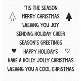 My Favorite Things Cool Christmas Greetings Clear Stamps (MSTN-012)